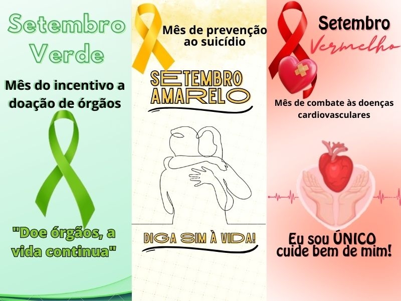Setembro Amarelo Vermeho e Verde 2023