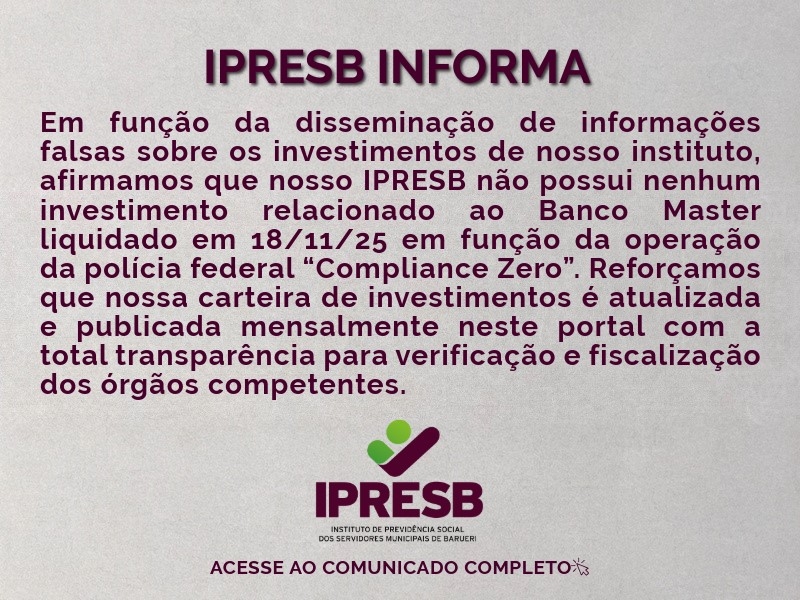 Comunciado Banco Master